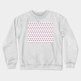 Vector design heart shape pattern on white background Crewneck Sweatshirt